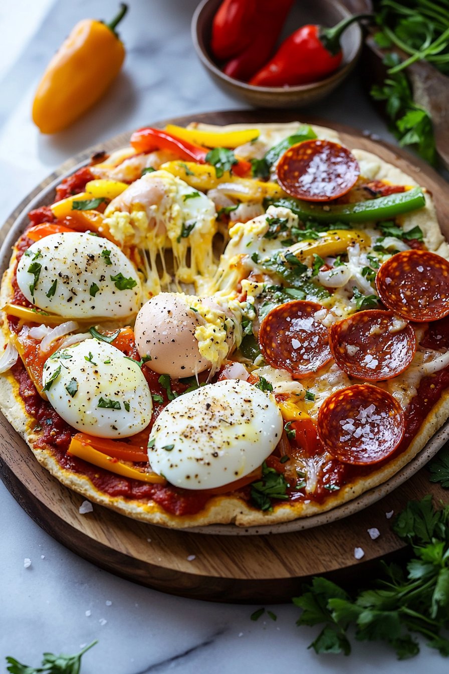 English Muffin Breakfast Pizza