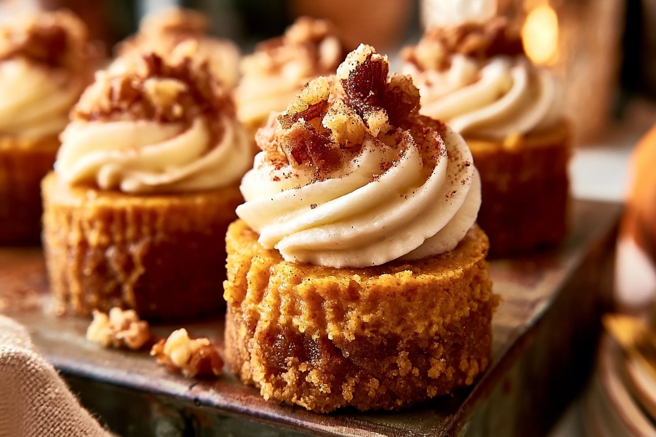 Mini Pumpkin Cheesecakes