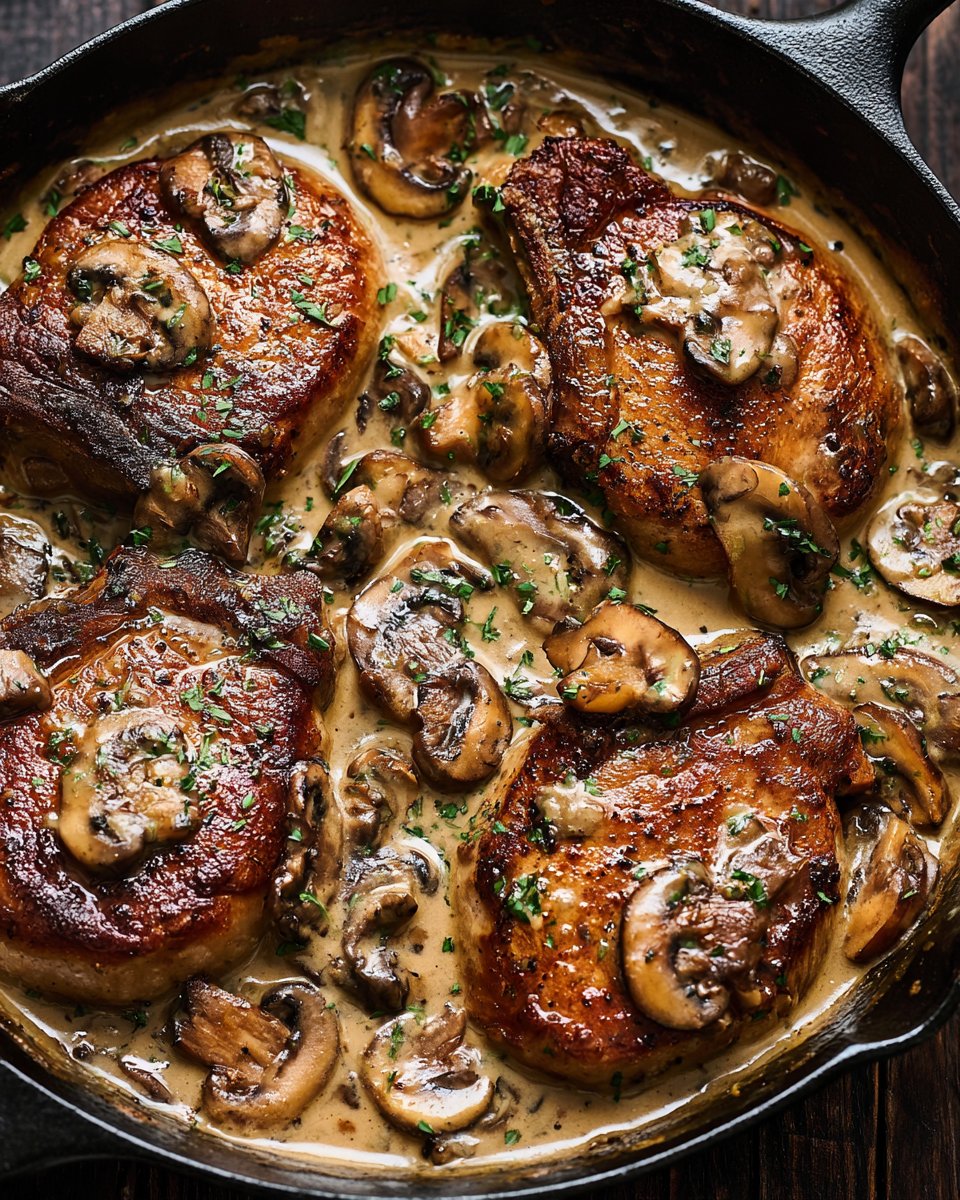 Creamy Mushroom Pork Chops