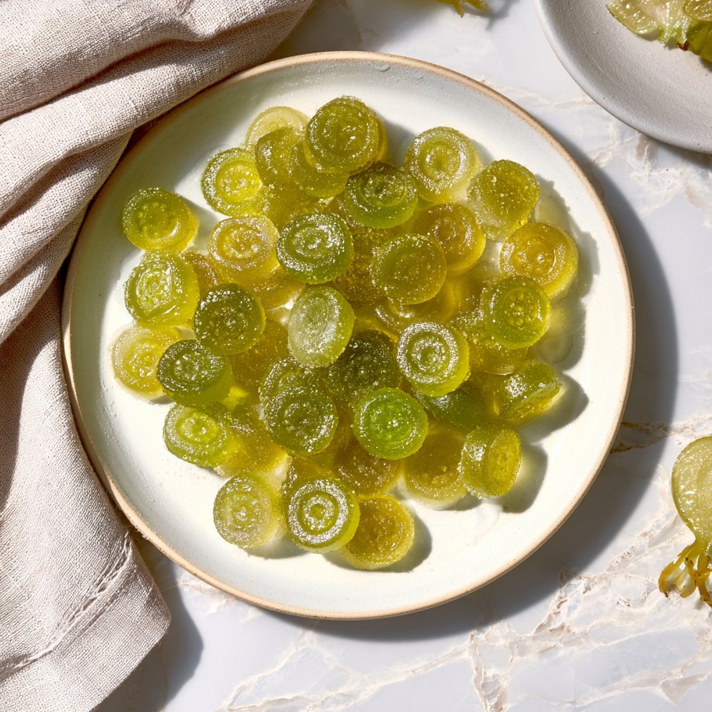 Homemade Healthy Sour Apple Gummies