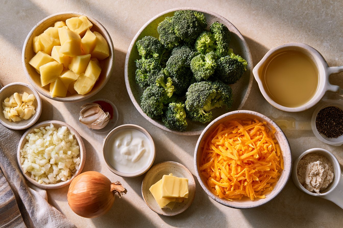 Cheddar Broccoli Potato Soup
