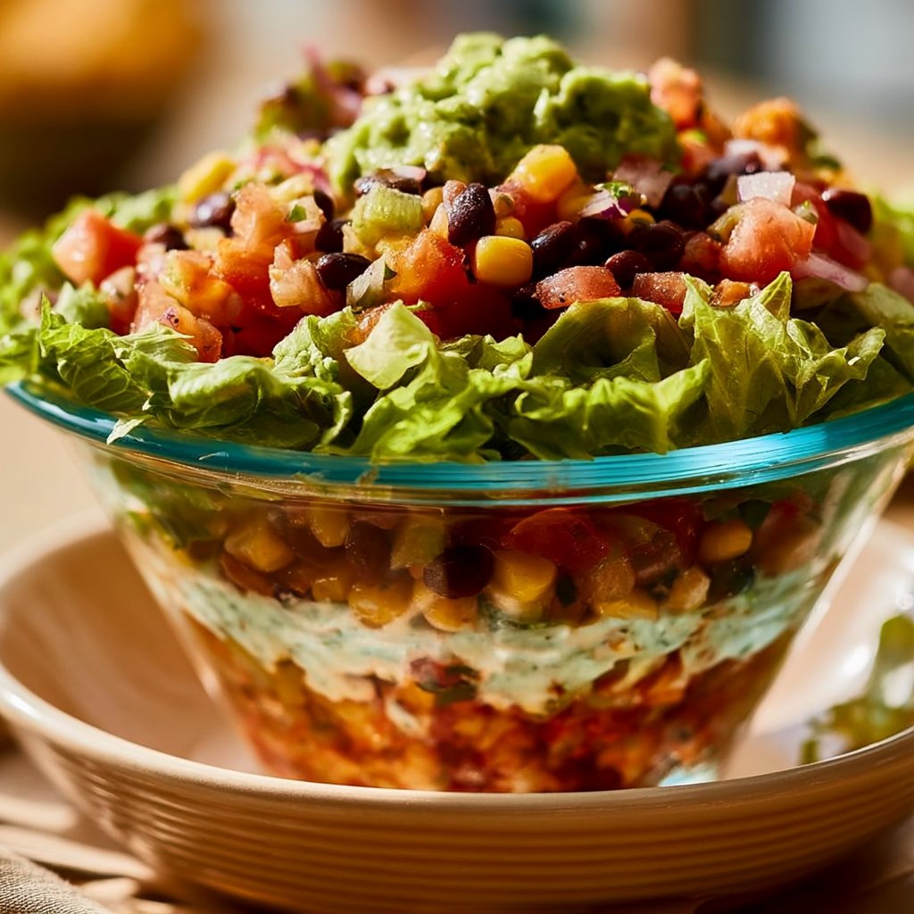 Kräftiger veganer Taco-Salat