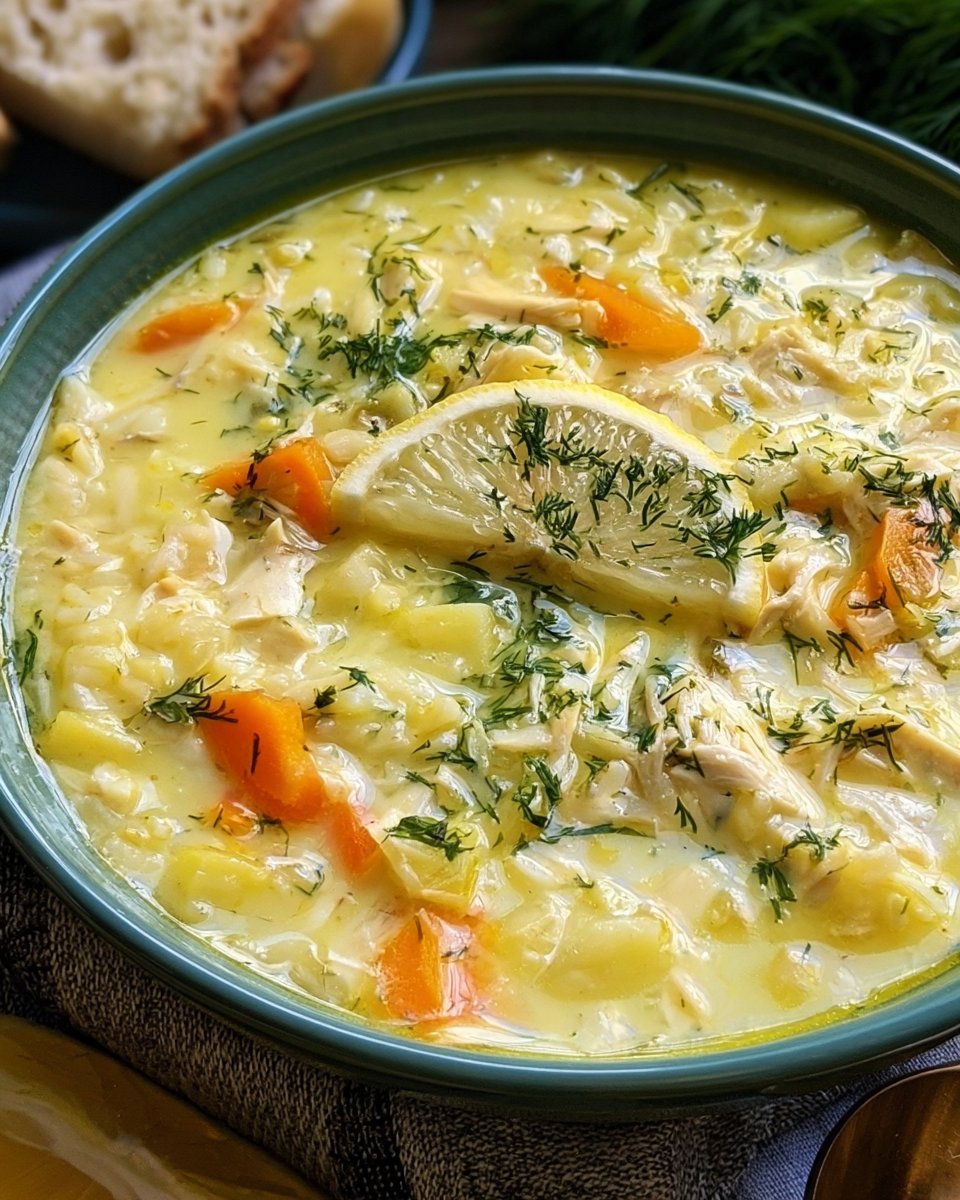 Avgolemono: Greek Lemon Chicken Soup