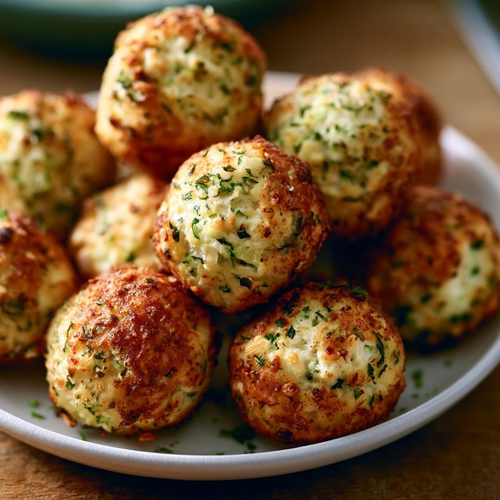 Zucchini-Feta-Bällchen