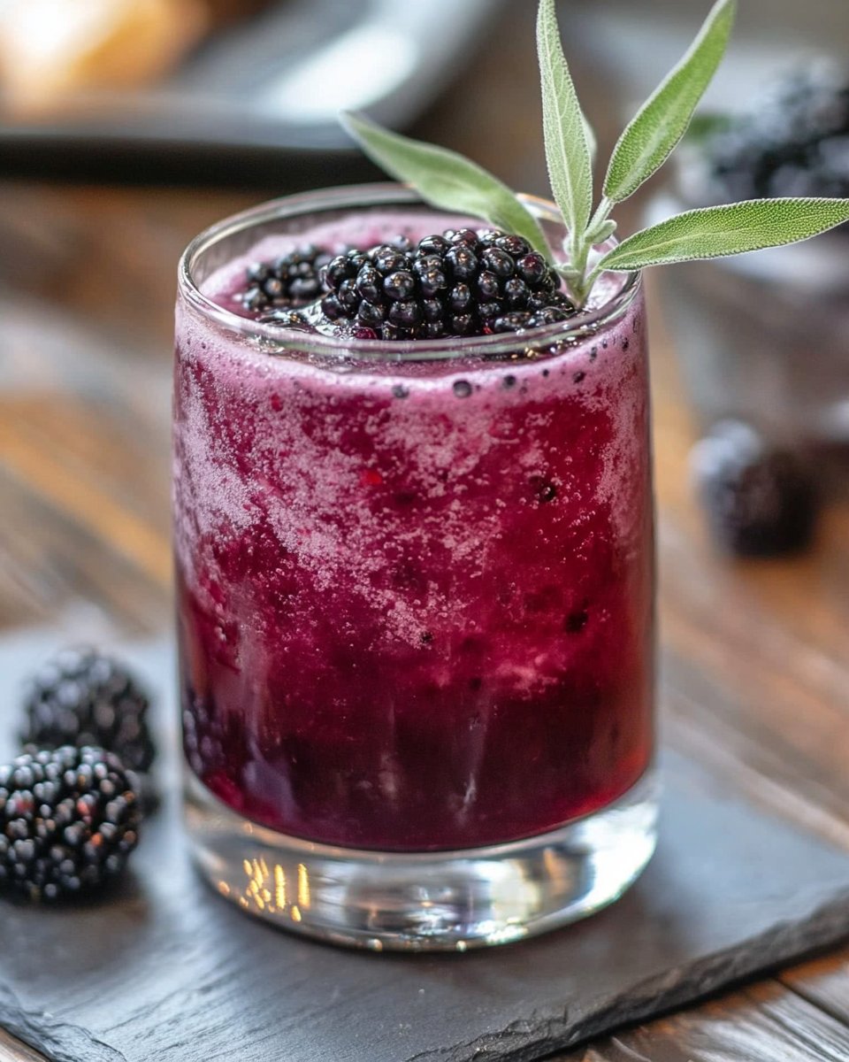 Blackberry Sage Fizz