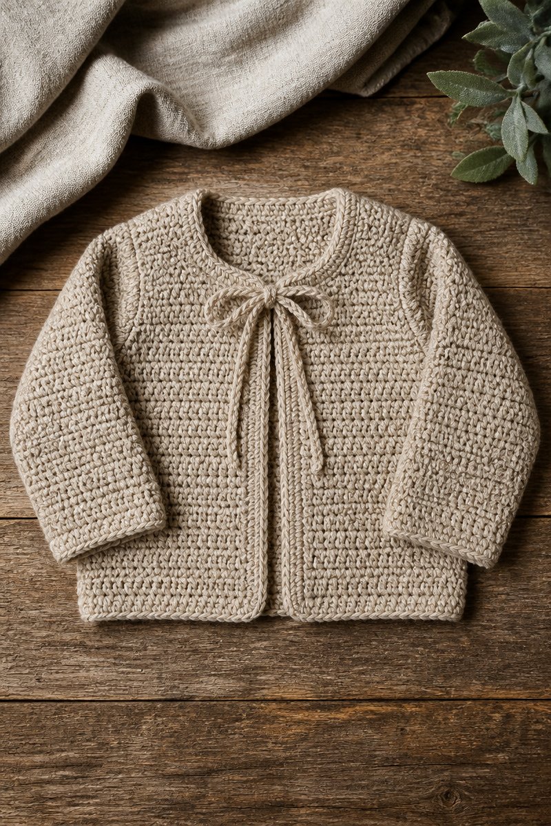 Crochet Baby Cardigan For Fall