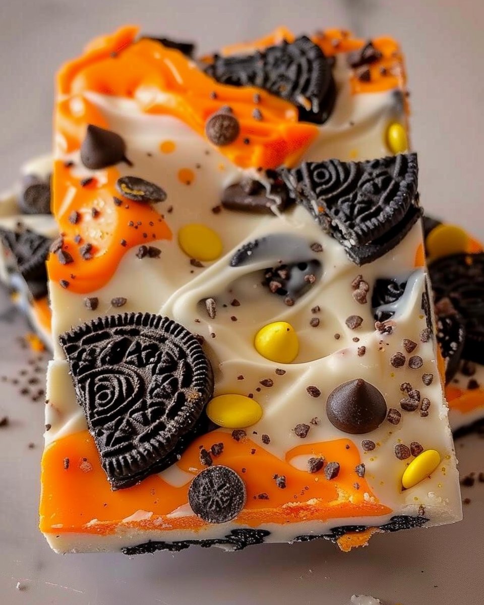 Halloween Oreo Bark