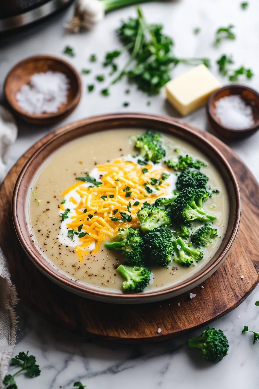 Crock Pot Brokkoli-Käse-Suppe