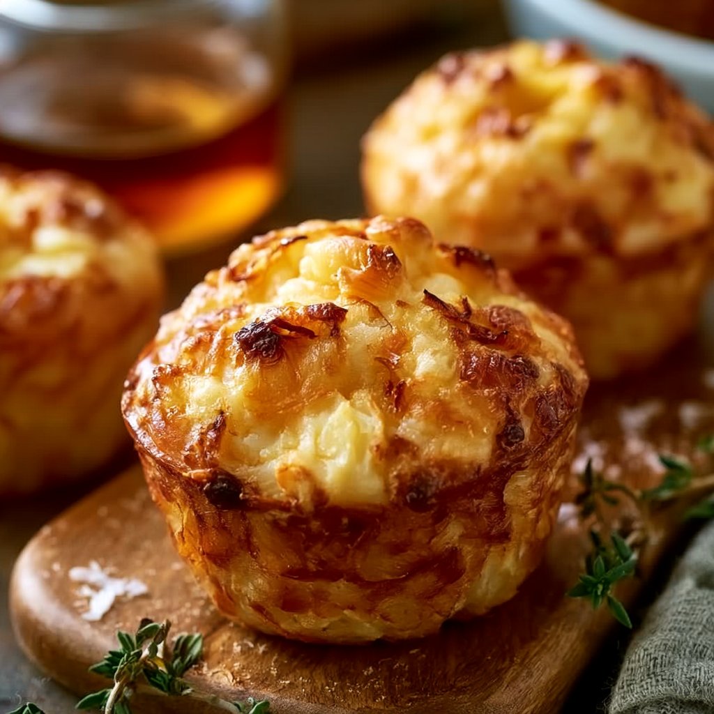 Zwiebelkuchenmuffins für jede Gelegenheit