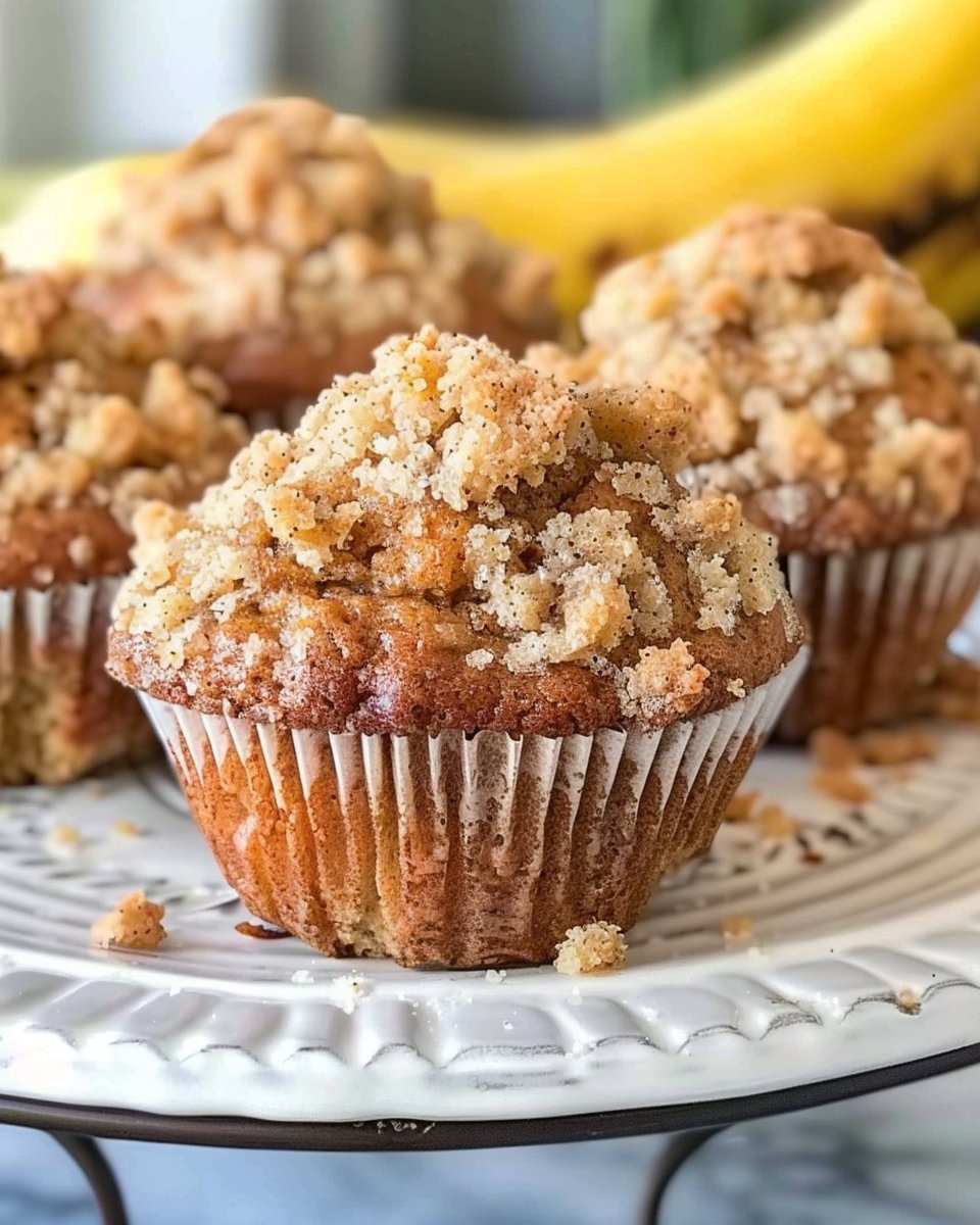 Easy Banana Crumb Muffins