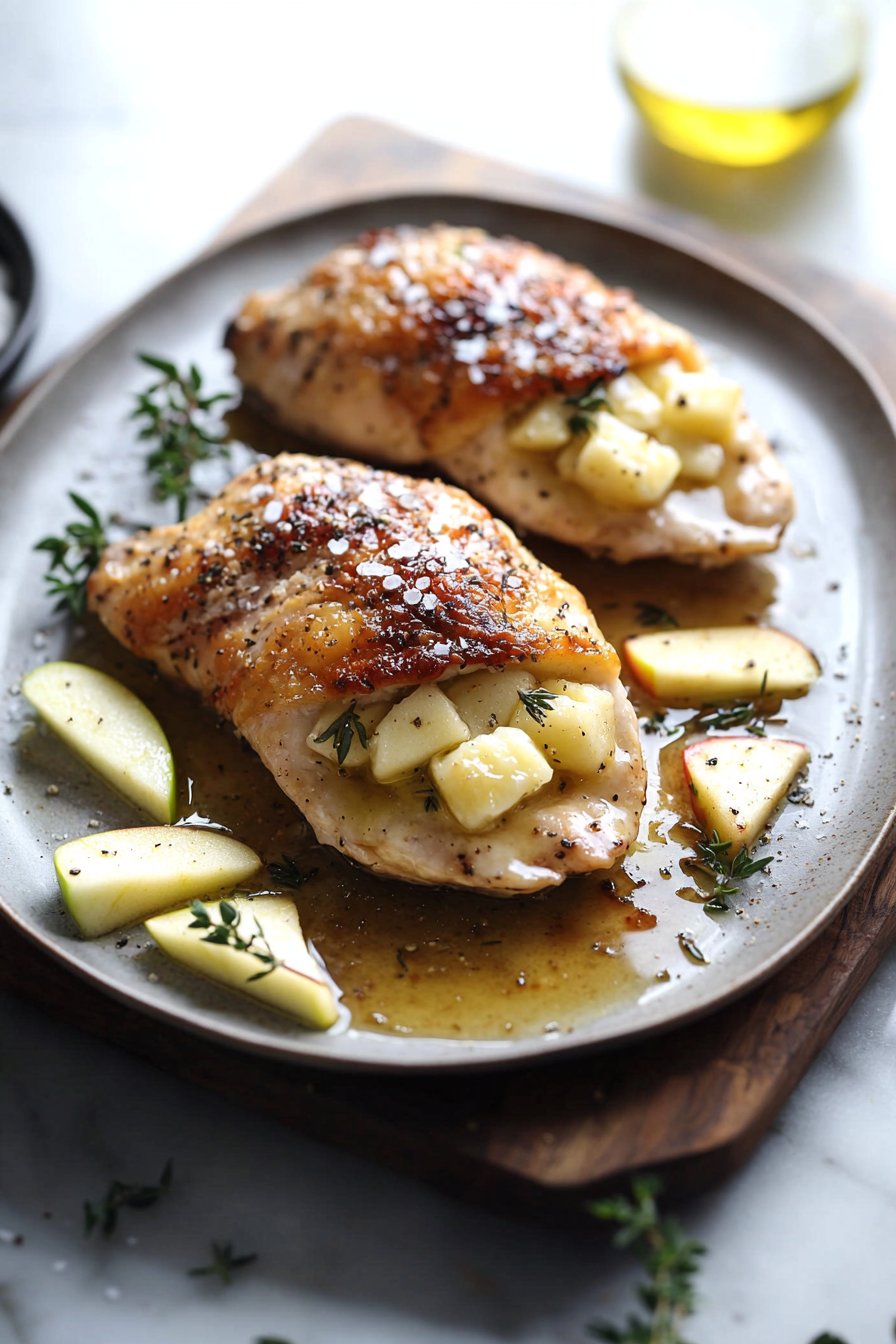 Apple and Brie Stuffed Chicken