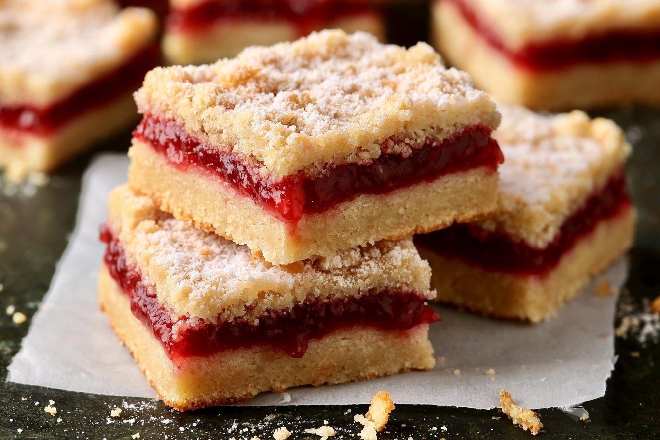 Jam Shortbread Bars