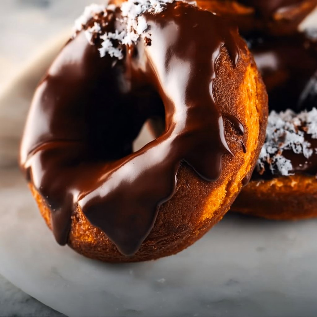 Chocolate Donuts Made With Sweet Potato