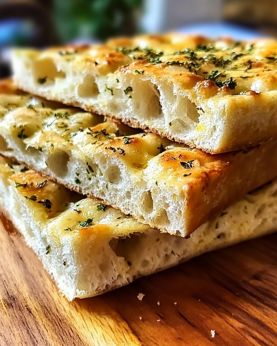 Garlic Butter Sourdough Focaccia