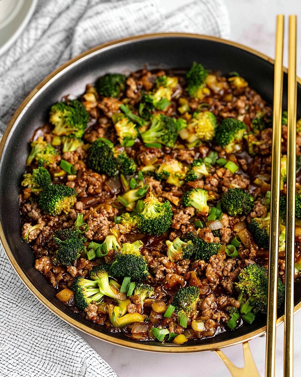 Ground Turkey Stir Fry with Broccoli