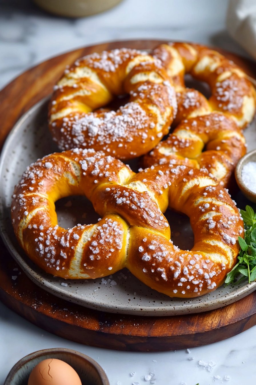 Hausgemachte Weiche Brezeln