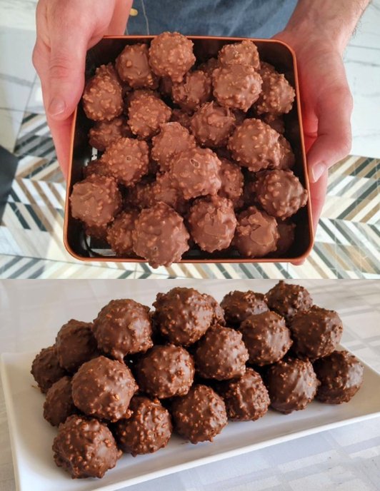 Schokoladen-Haselnuss-Bällchen