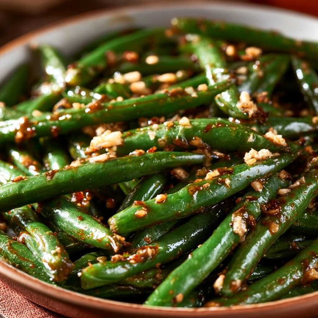 Vibrant Pan Fried Green Beans with Global Flavor