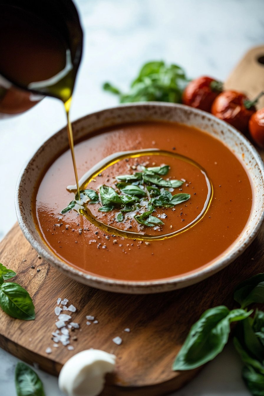 Roasted Tomato Basil Soup