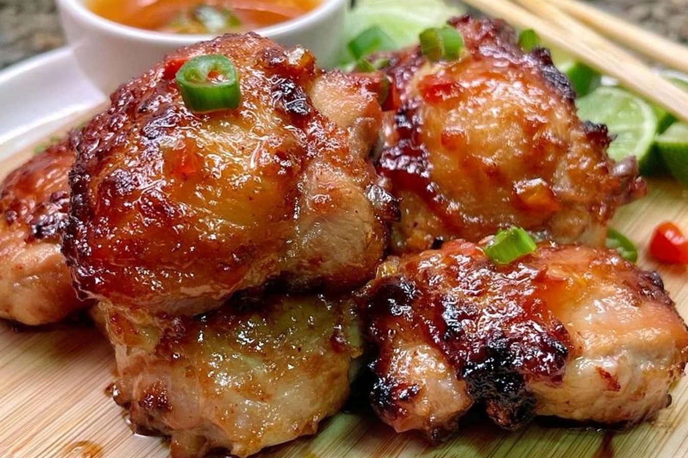 Sweet Chili Glazed Thai Boneless Chicken Thighs (Air Fryer Recipe)