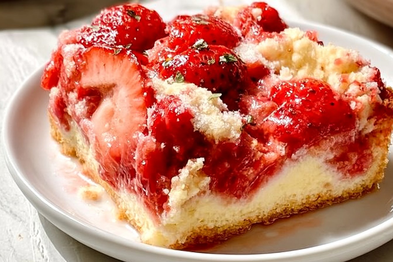 Strawberry Cheesecake Dump Cake Recipe