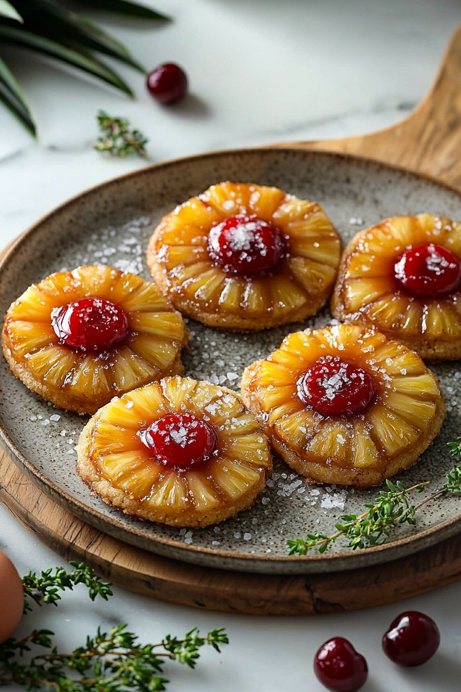 Pineapple Upside-Down Sugar Cookies