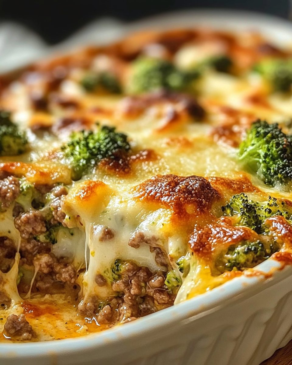Easy Broccoli Hamburger Casserole