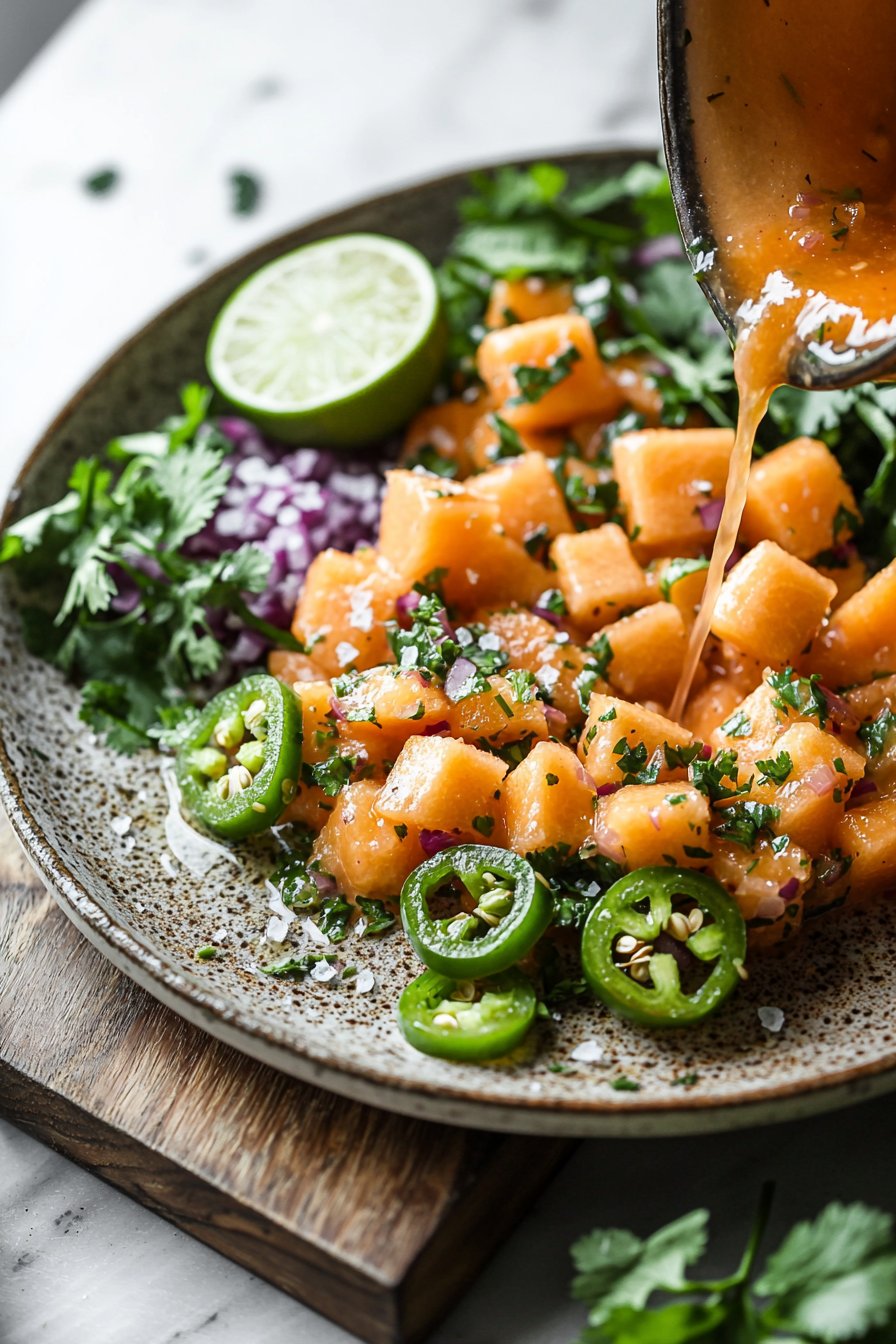 Würzige Cantaloupe-Salsa