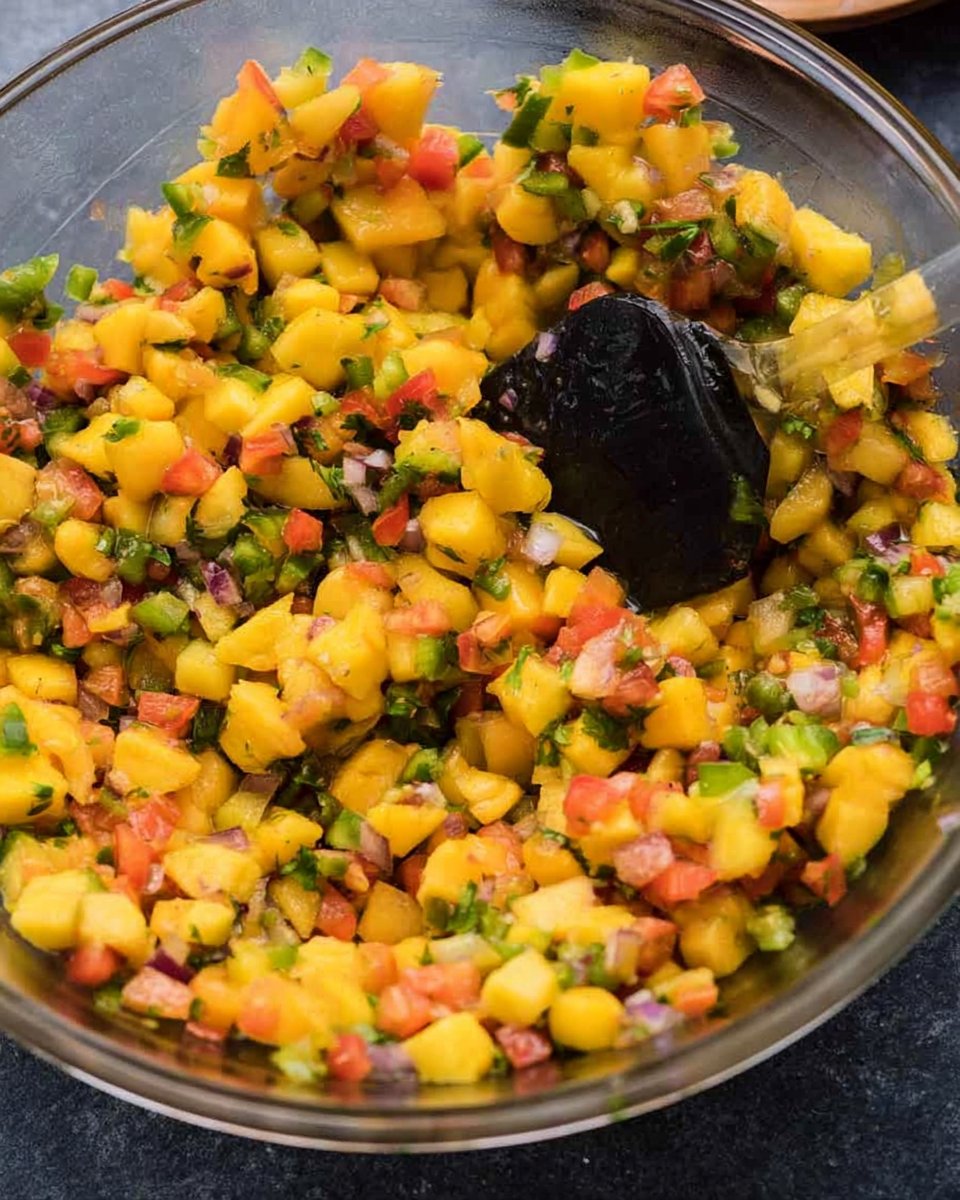 Spicy Mango Salsa with Jalapenos