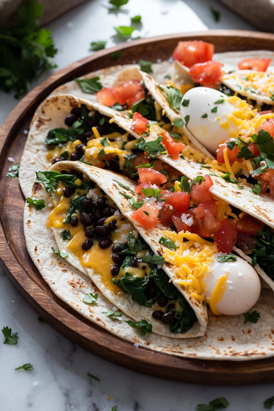High Protein Breakfast Burritos