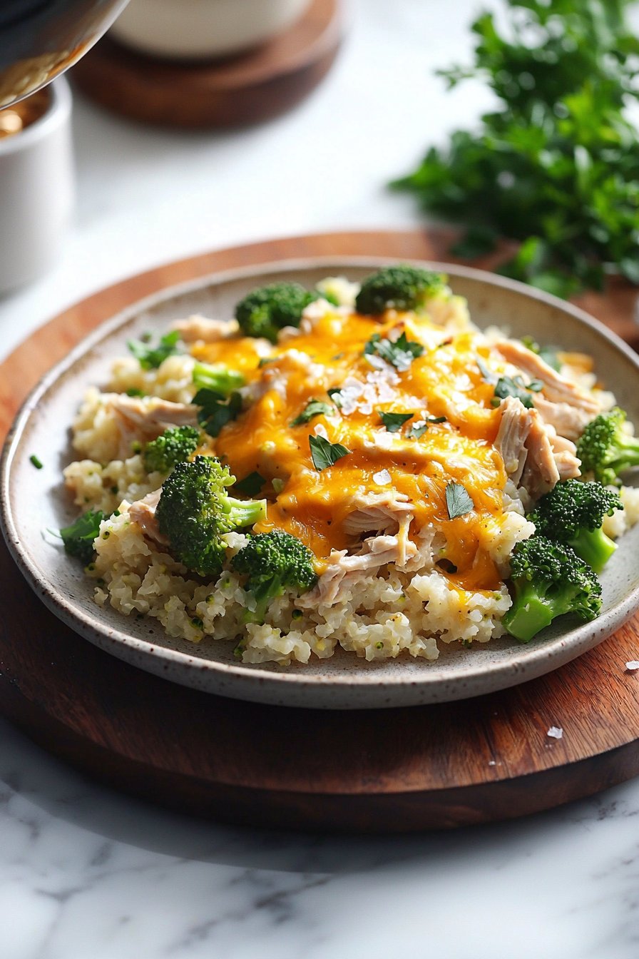 Healthy Chicken Cauliflower Rice Casserole