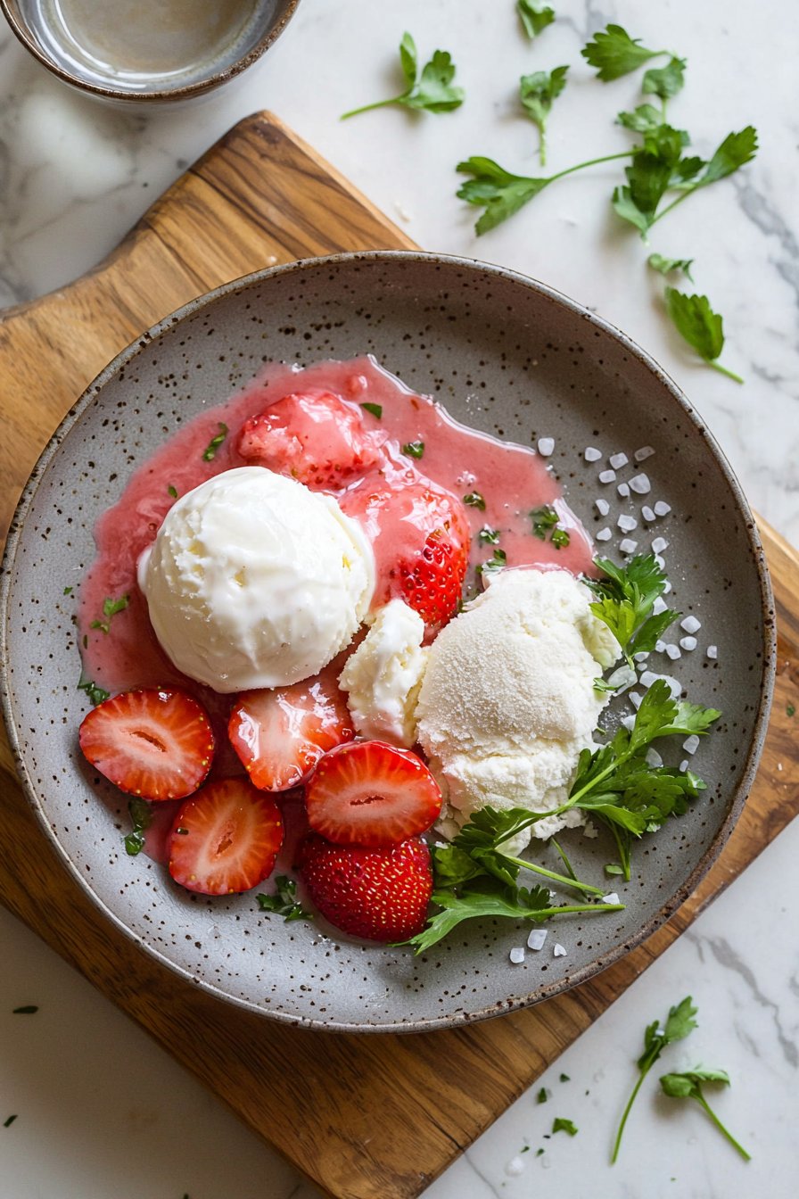 3 Ingredient Strawberry Ice Cream Mochi