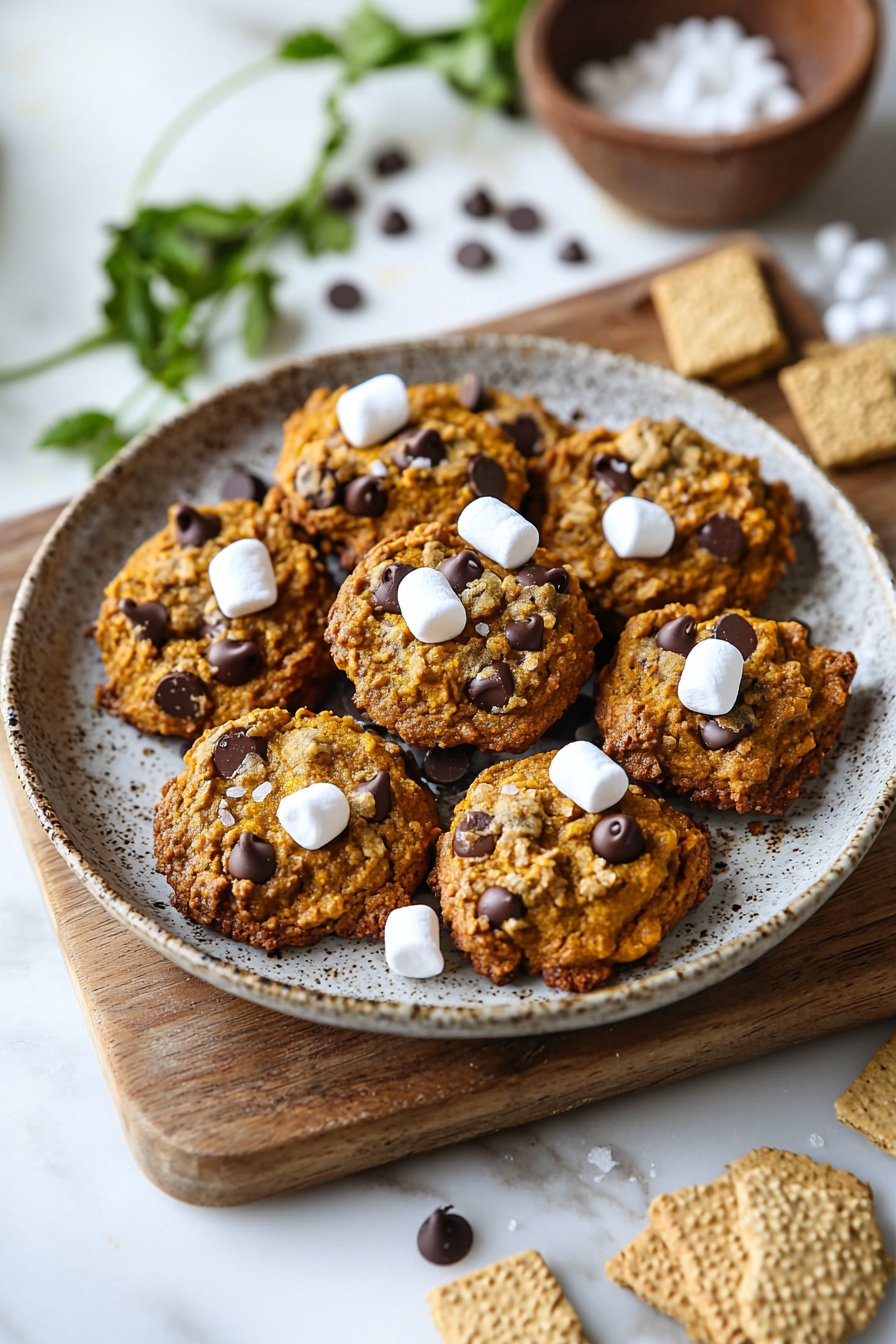 Pumpkin S’mores Cookies