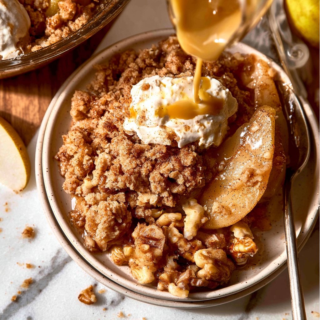 Cinnamon Pear Crumble