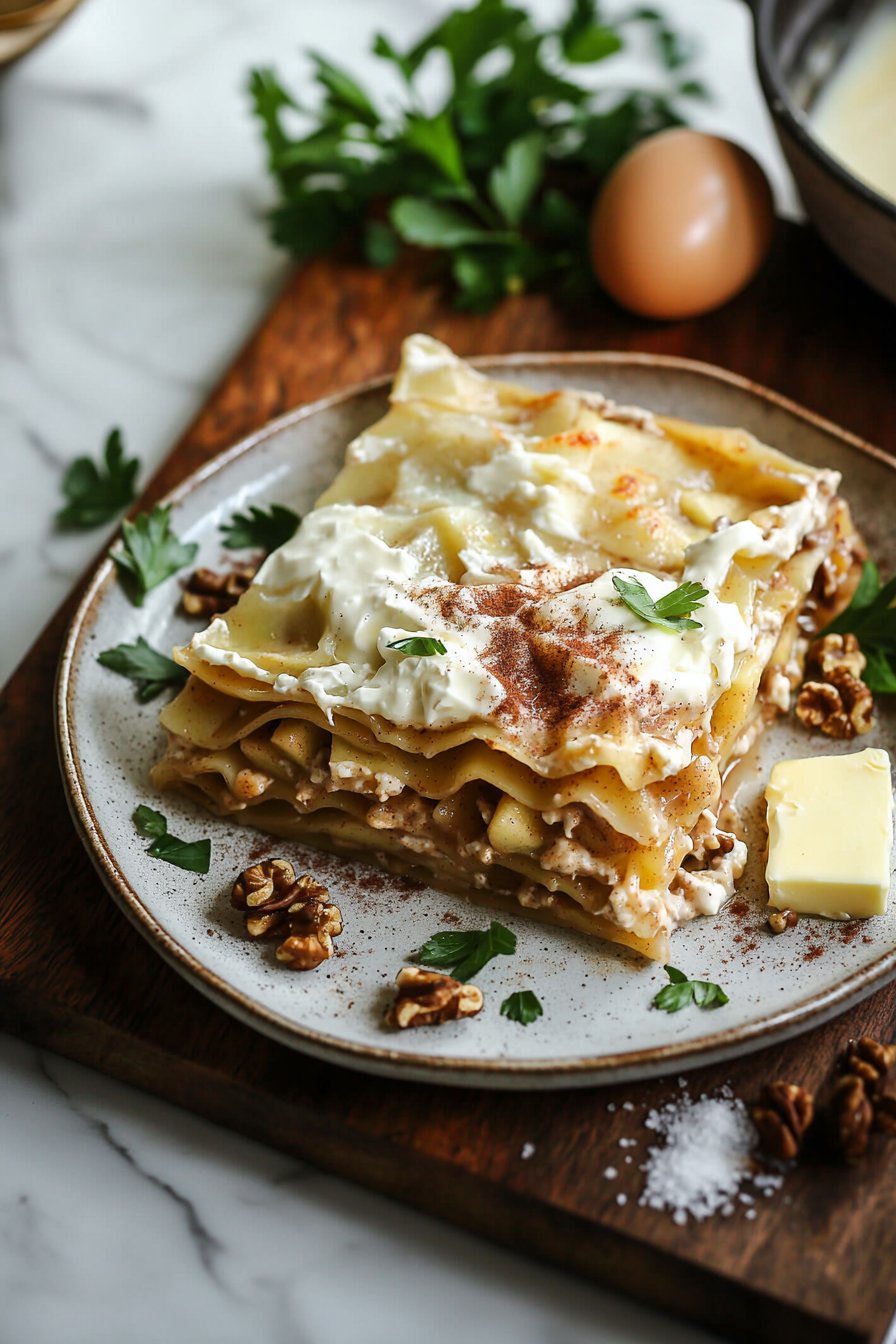 Zimt-Apfel-Dessert-Lasagne