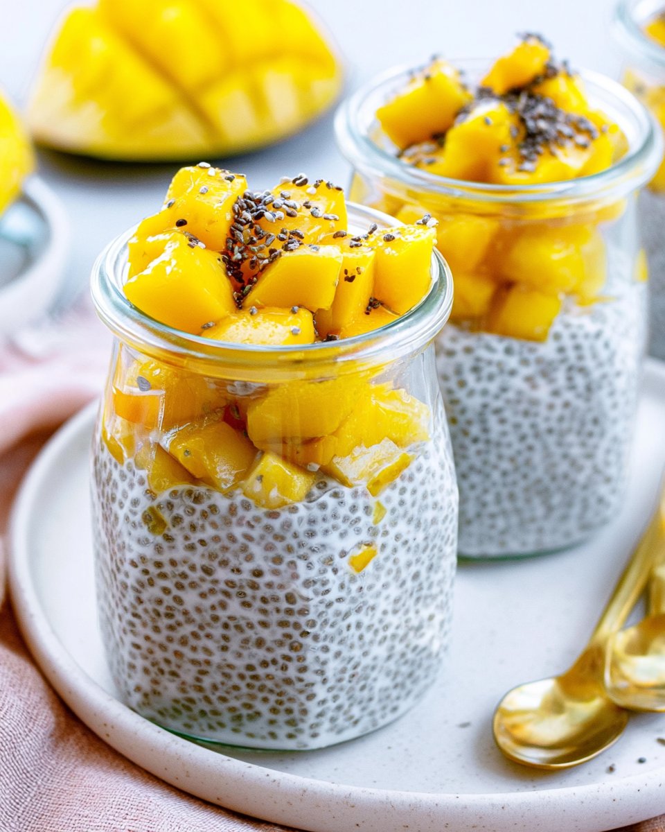 Coconut Mango Chia Pudding