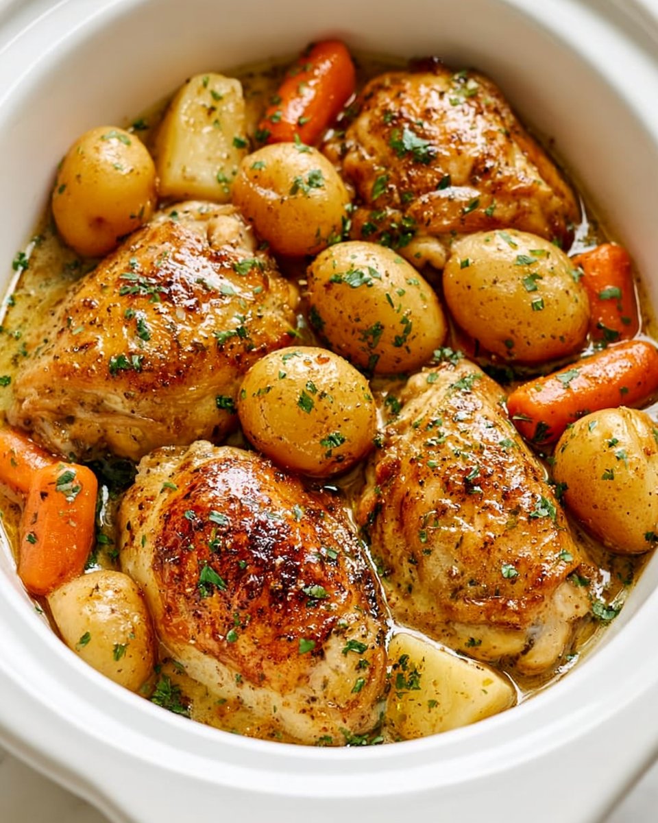 Crockpot Chicken with Carrots and Potatoes