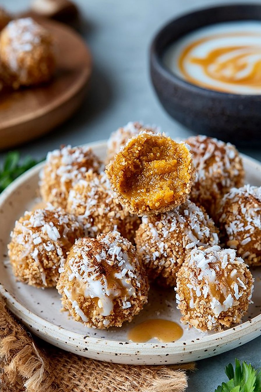 No-Bake Pumpkin Pie Truffles