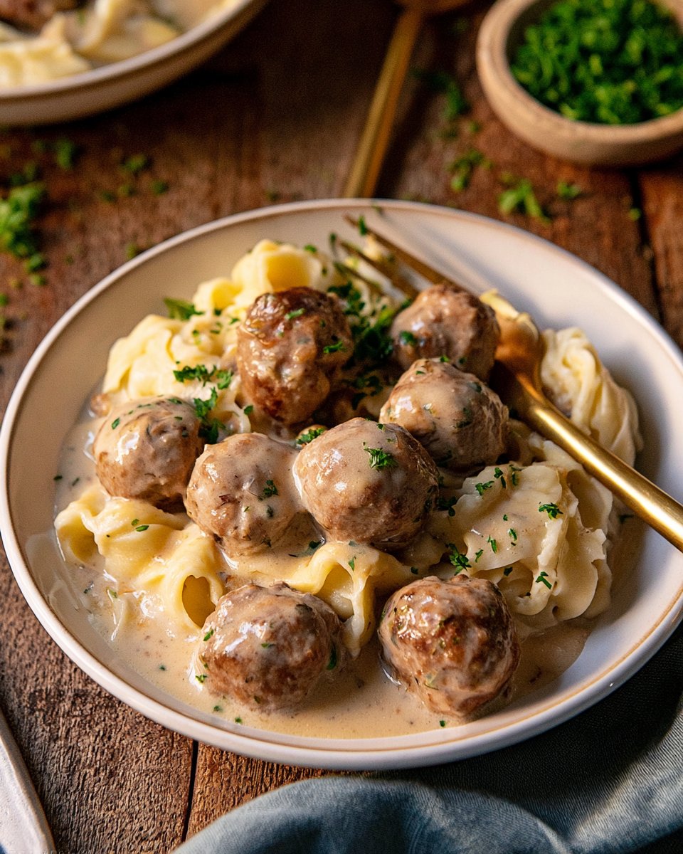 Slow Cooker Easy Swedish Meatballs