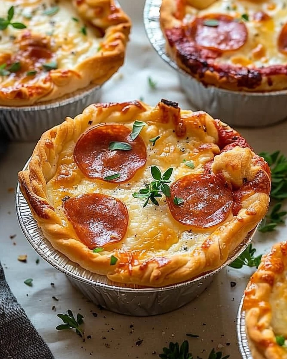 Mini Pizza Pot Pies