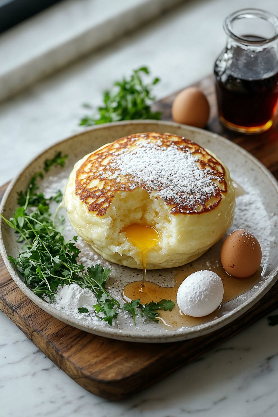 Fluffy Japanese Soufflé Pancakes