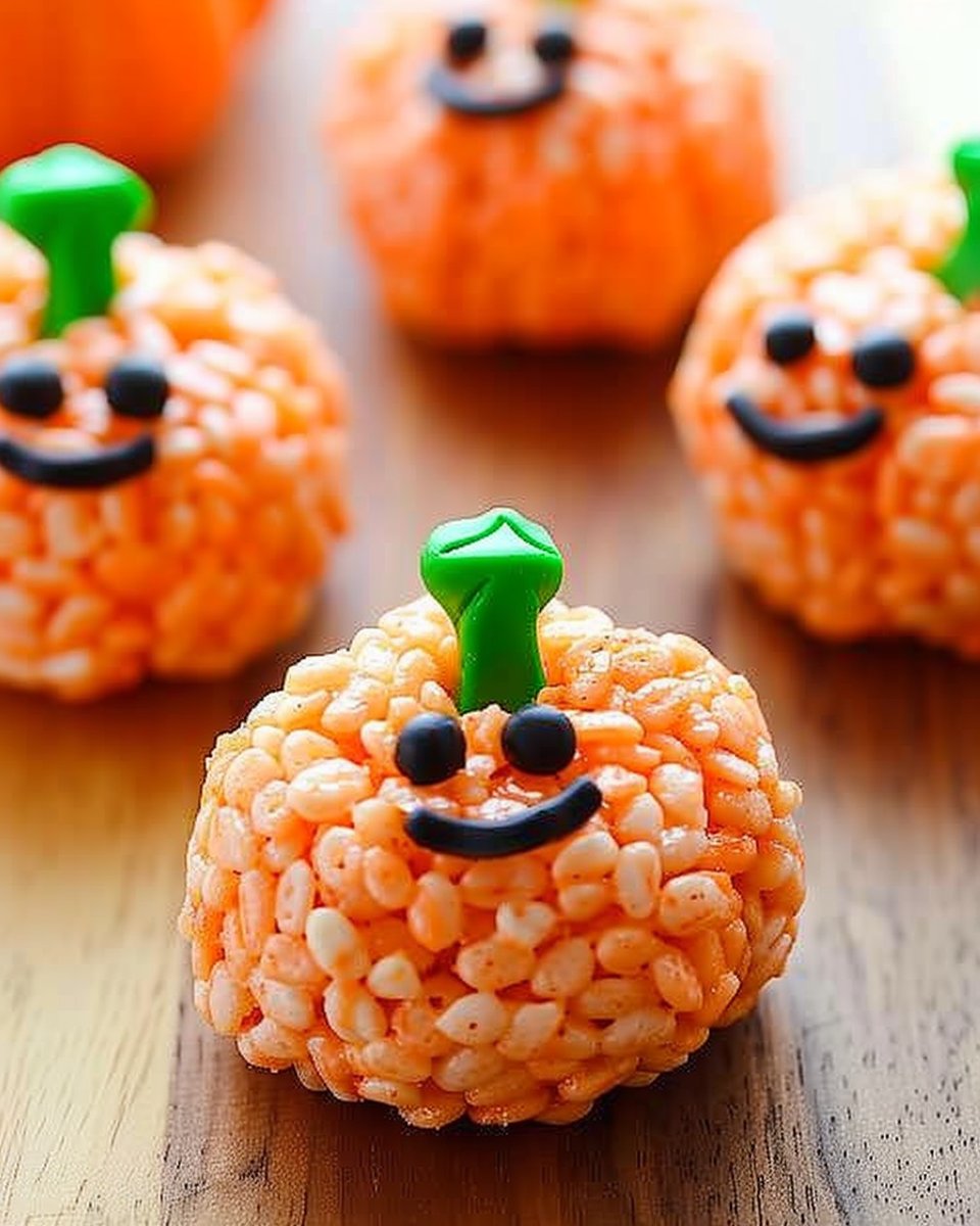 Rice Krispie Treat Pumpkins | An Easy Halloween Treat Idea