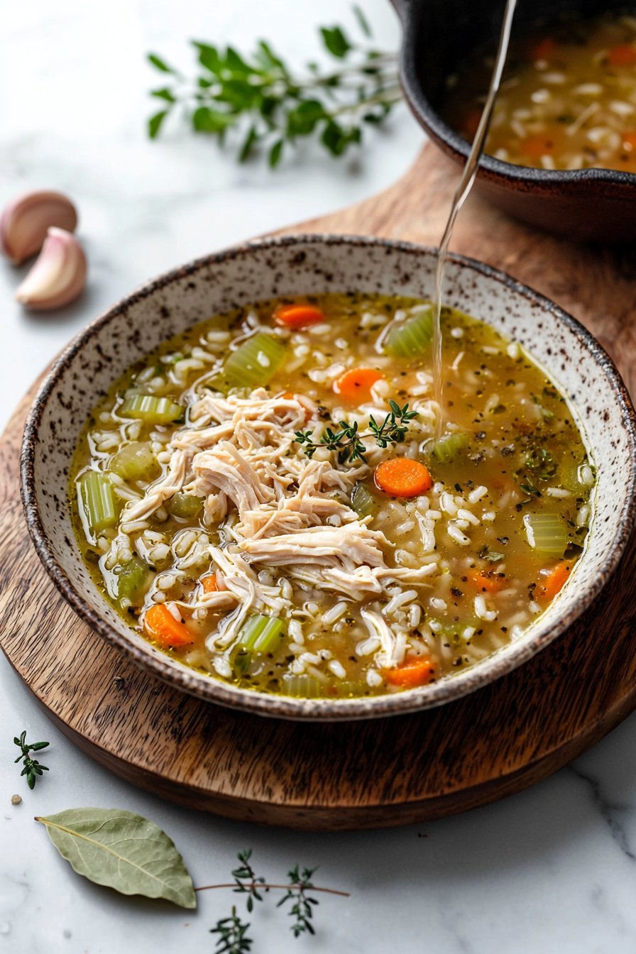 Simple Chicken and Rice Soup