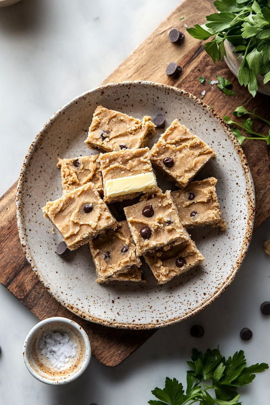 No Bake Cookie Dough Bars