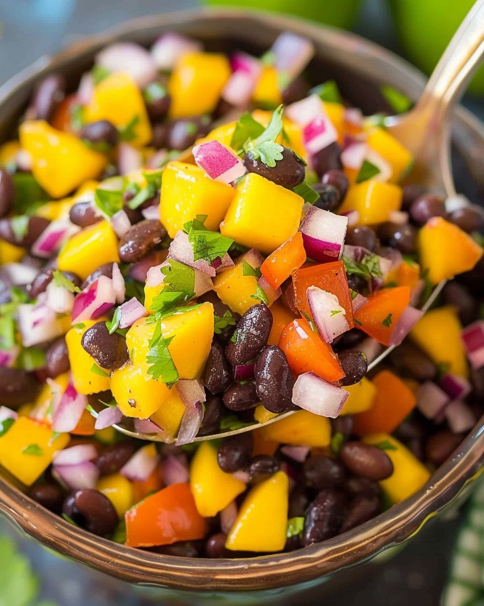 Homemade Mango Black Bean Salsa