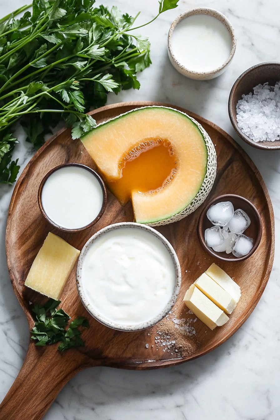 Cremiger Canteloupe-Smoothie