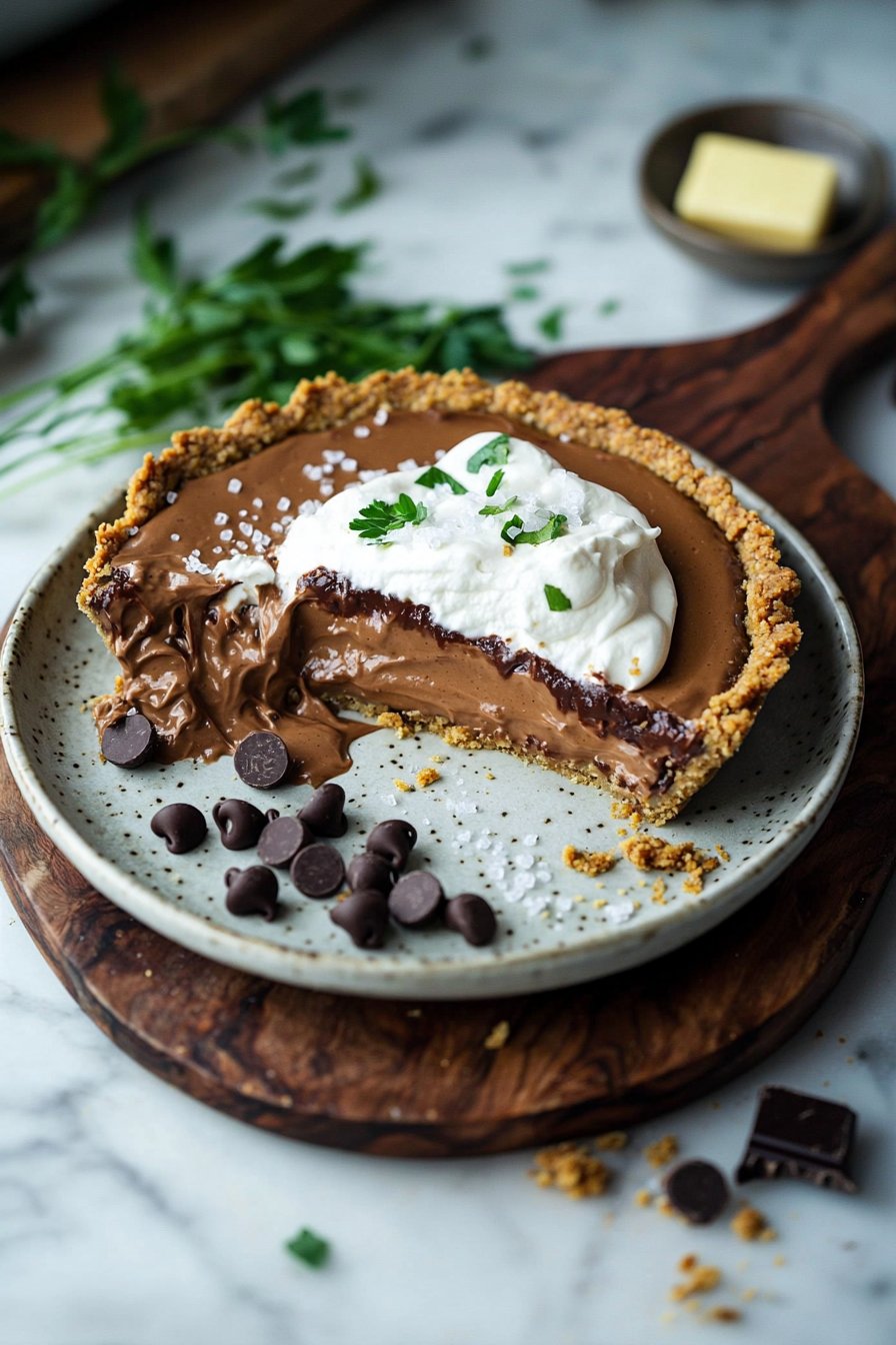 Chocolate Peanut Butter Cream Pie
