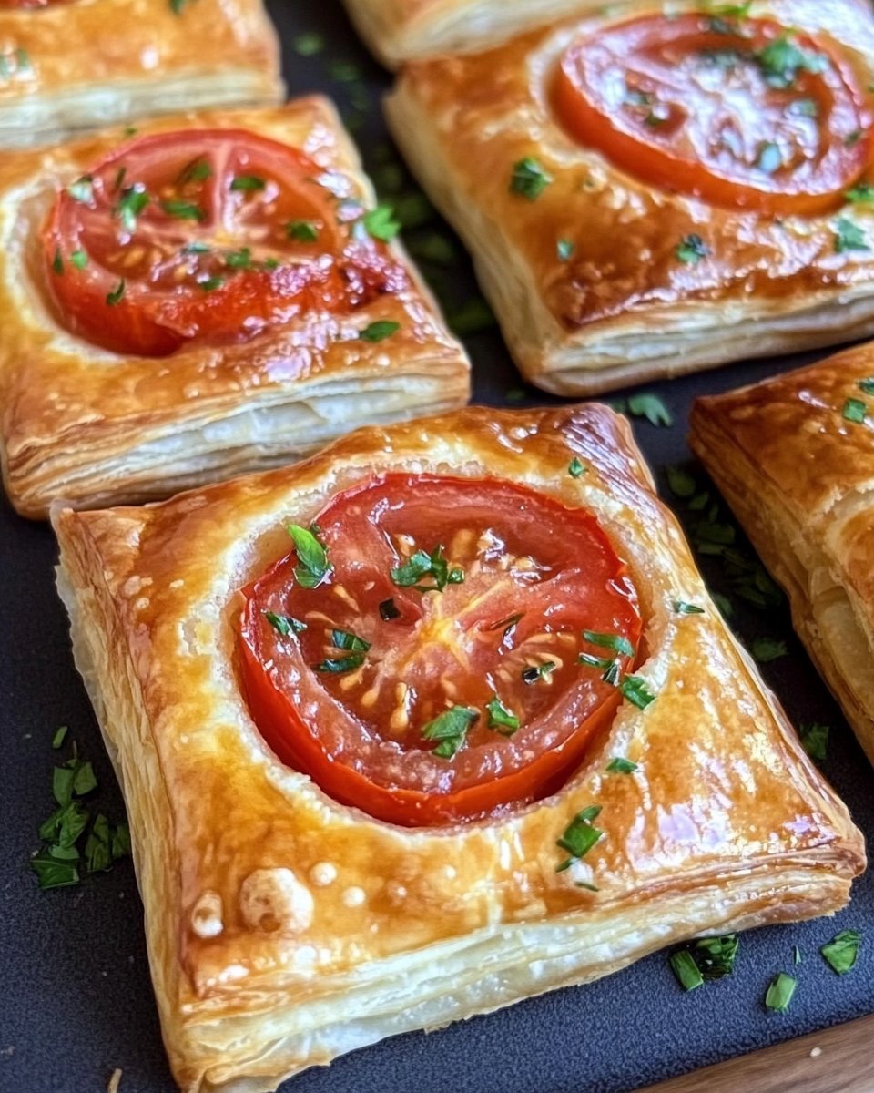 Blätterteig mit Tomaten