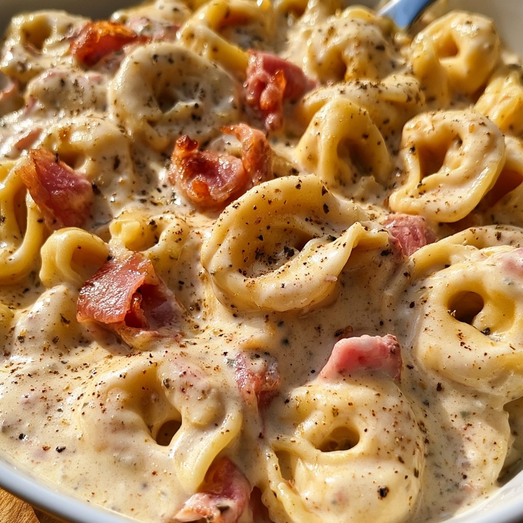 Tortellini in Schinken-Sahne-Soße