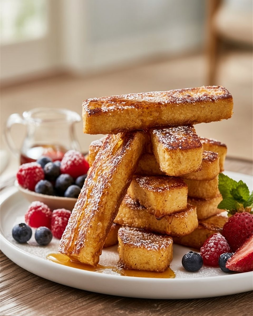 Knusprige French Toast Sticks aus dem Airfryer